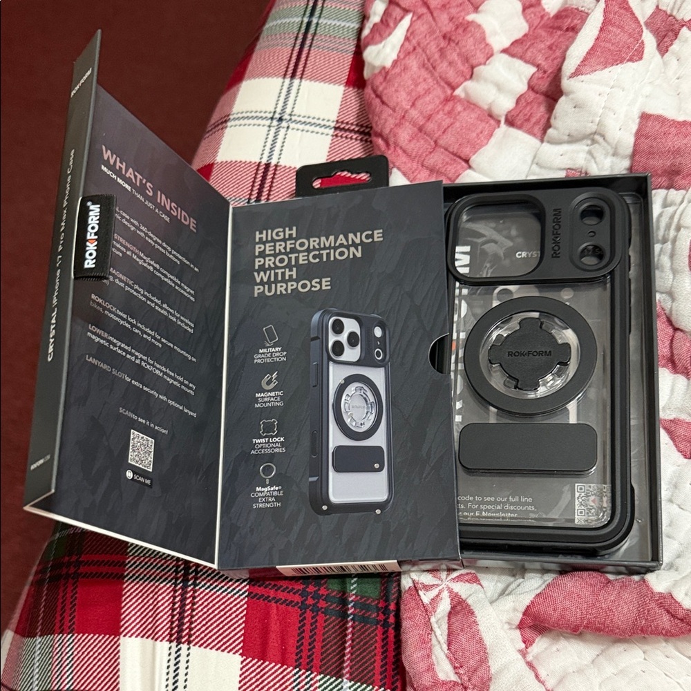 Rokform Black and Clear Phone Case